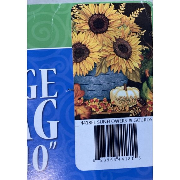 Sunflower House Flag Flower in Bucket Fall Decor Thanksgiving Rustic Farmhouse - Picture 5 of 5